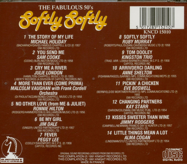 The Fabulous 50's - Softly Softly (CD)