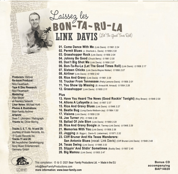 Laissez Les Bon-Ta-Ru-La (Let The Good Times Roll) (LP & CD, 10inch, 45rpm)