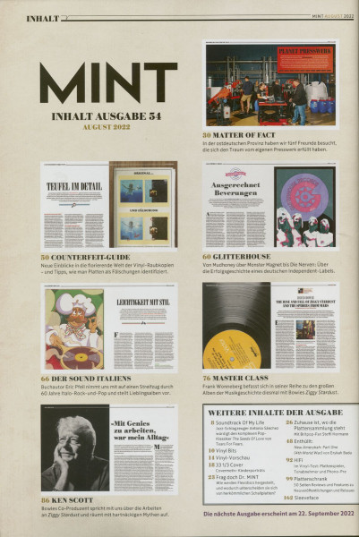 Mint Magazin #54, 08/22