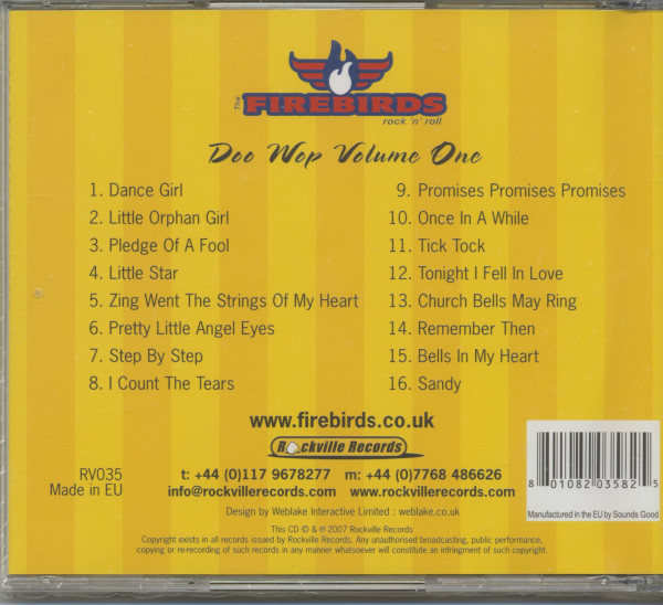 Doo Wop Volume One (CD)