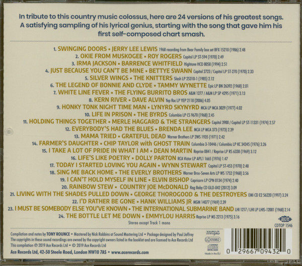 Holding Things Together - The Merle Haggard Songbook (CD)