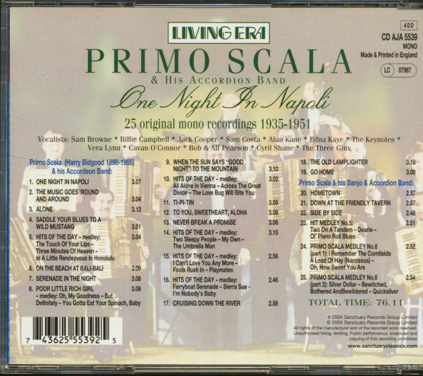 One Night In Napoli (CD)