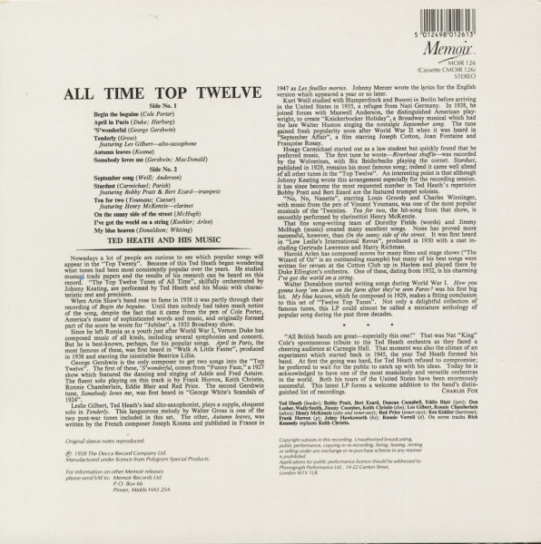 All Time Top Twelve (LP)
