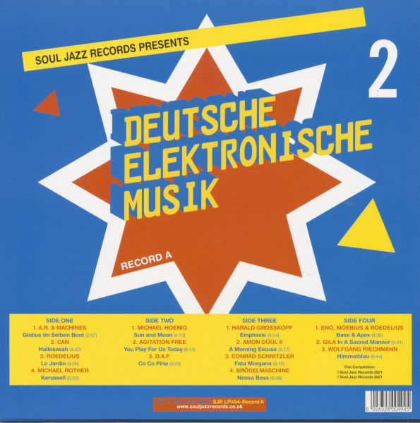 Deutsche Elektronische Musik - Experimental German Rock And Electronic Musik 1971-83 - Vol.2 - Record A (2-LP)