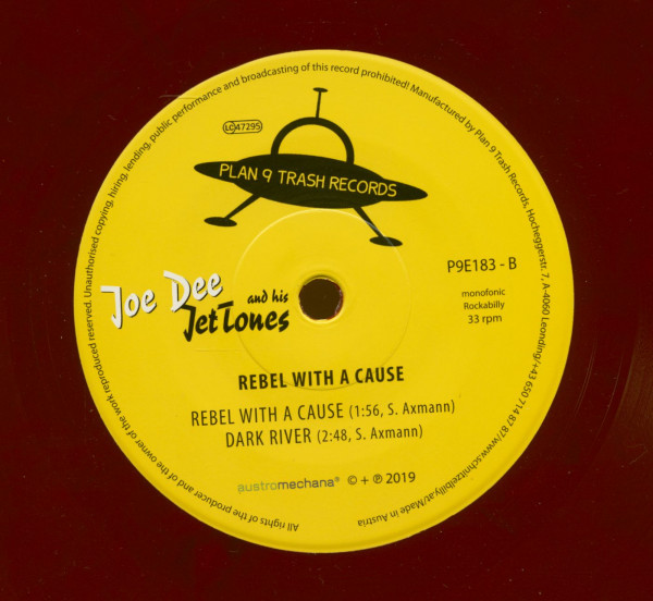 Rebel With A Cause (7inch, EP, 33rpm, SC, Red Vinyl)