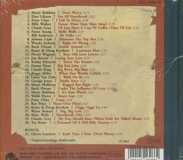 1961 - Dim Lights, Thick Smoke And Hillbilly Music