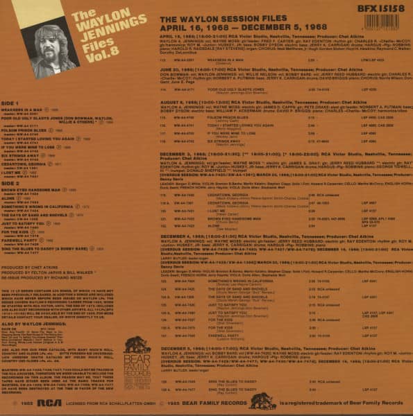 The Waylon Jennings Files Vol.8 (LP)