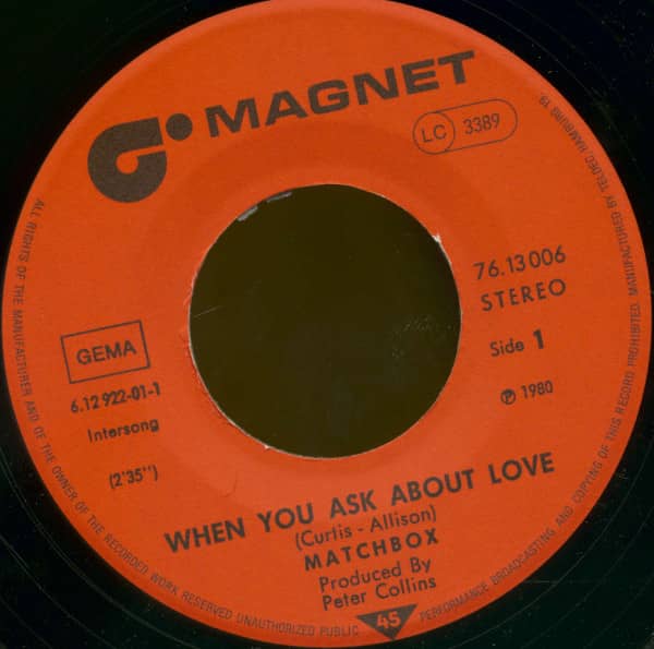 When You Ask About Love - You've Made A Fool Of Me (7inch, 45rpm, BC)