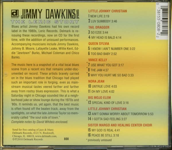 Jimmy Dawkins Presents The Leric Story (CD)