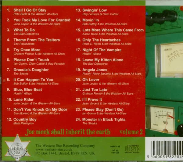 Joe Meek Shall Inherit The Earth Vol.2 (CD)