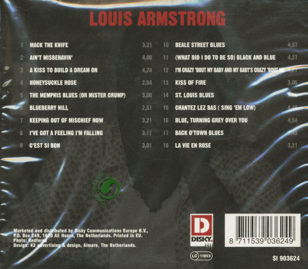 Louis Armstrong Sings His Faborite Jazz Book (CD)