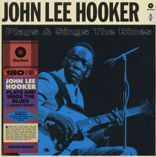 John Lee Hooker Plays & Sing The Blues (LP, 180g Vinyl, Ltd.) John Lee Hooker Plays & Sing The Blues (LP, 180g Vinyl, Ltd.)