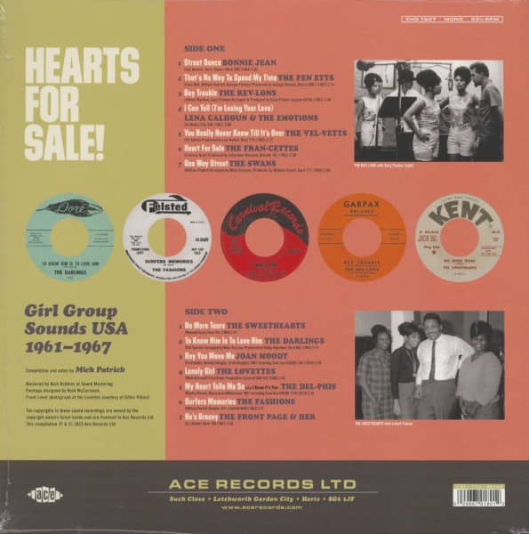 Hearts For Sale - Girl Group Sounds USA 1961-1967 (LP)