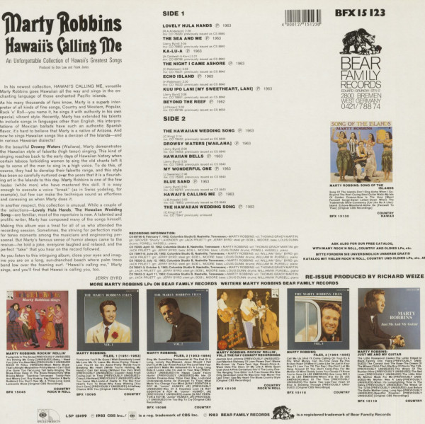 Hawaii's Calling Me (LP)