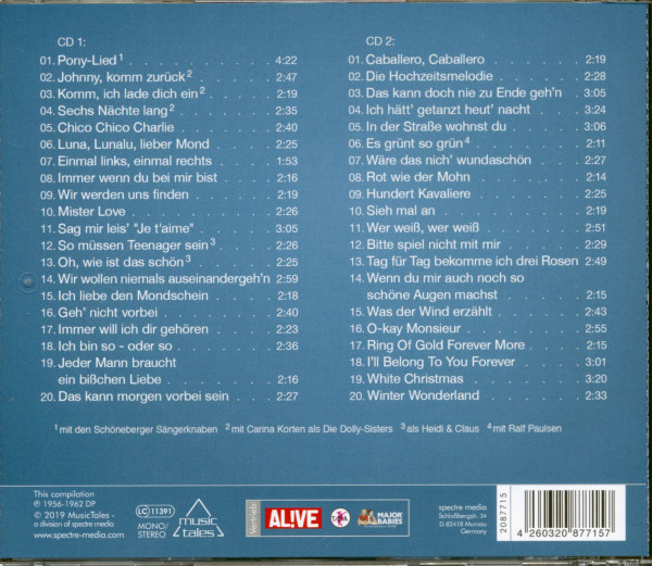 Wir wollen niemals auseinandergeh'n - 40 große Erfolge (2-CD)