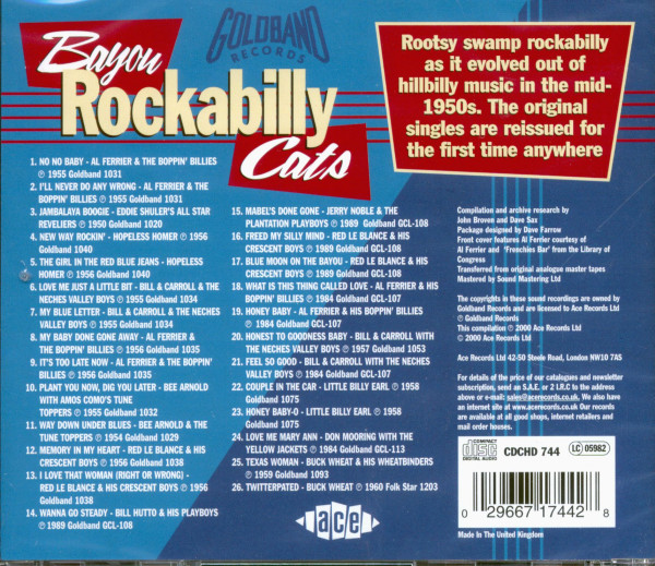 Bayou Rockabilly Cats - Goldband Records (CD)