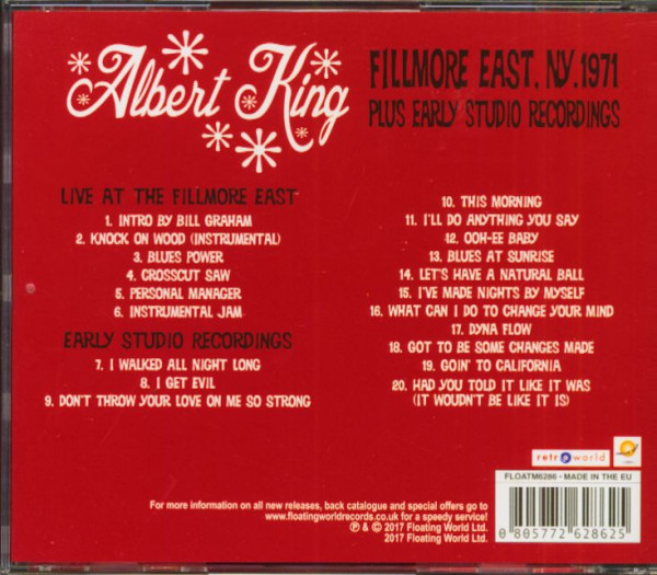Fillmore East, New York, 1971, Plus Early Studio Recordings (CD)