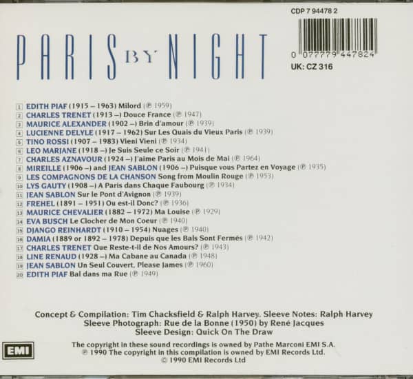 Paris By Night (CD)