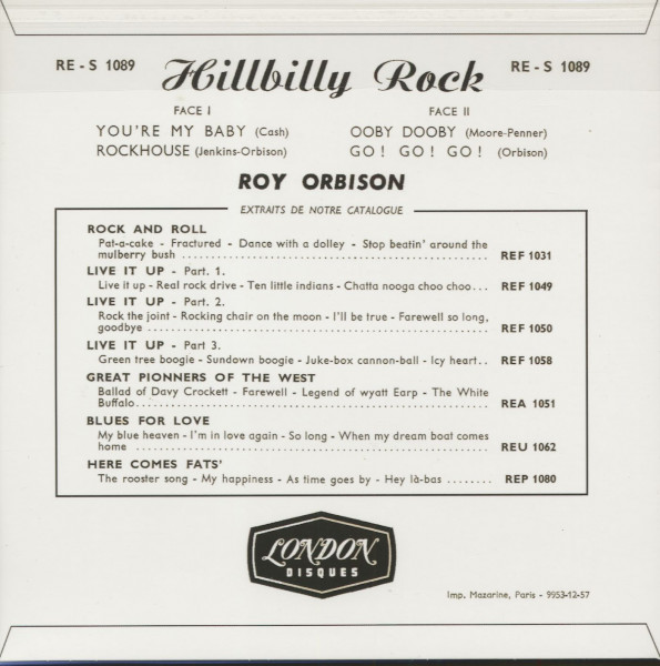 Hillbilly Rock (7inch, 45rpm, EP, PS)