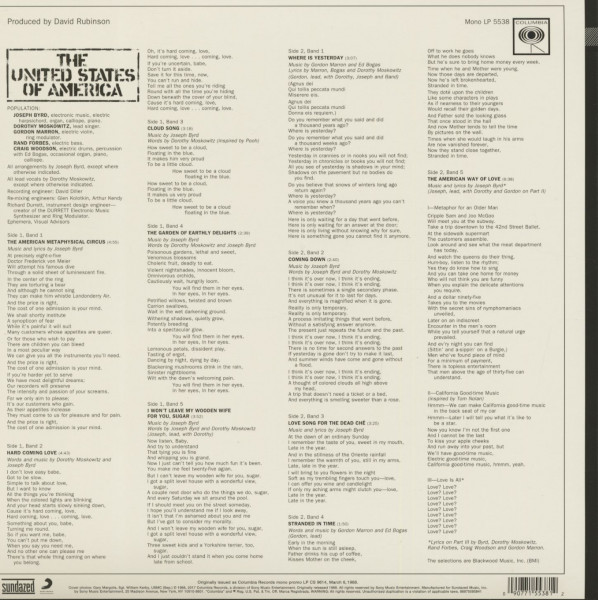 United States Of America - Mono (LP)