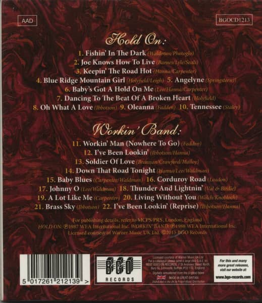 Hold On - Workin' Band (CD)