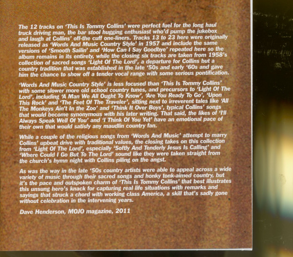 This Is Tommy Collins (CD)