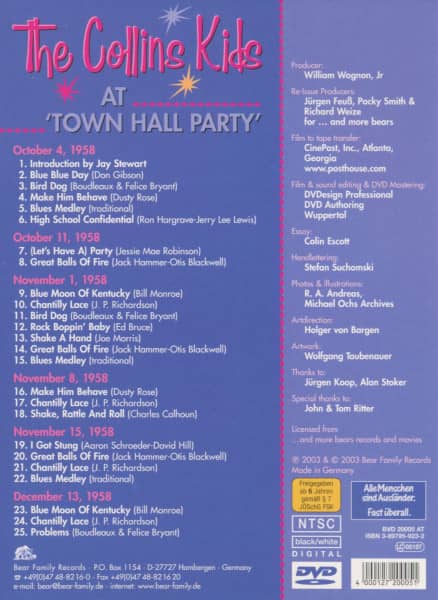 The Collins Kids At Town Hall Party Vol.1 (DVD)
