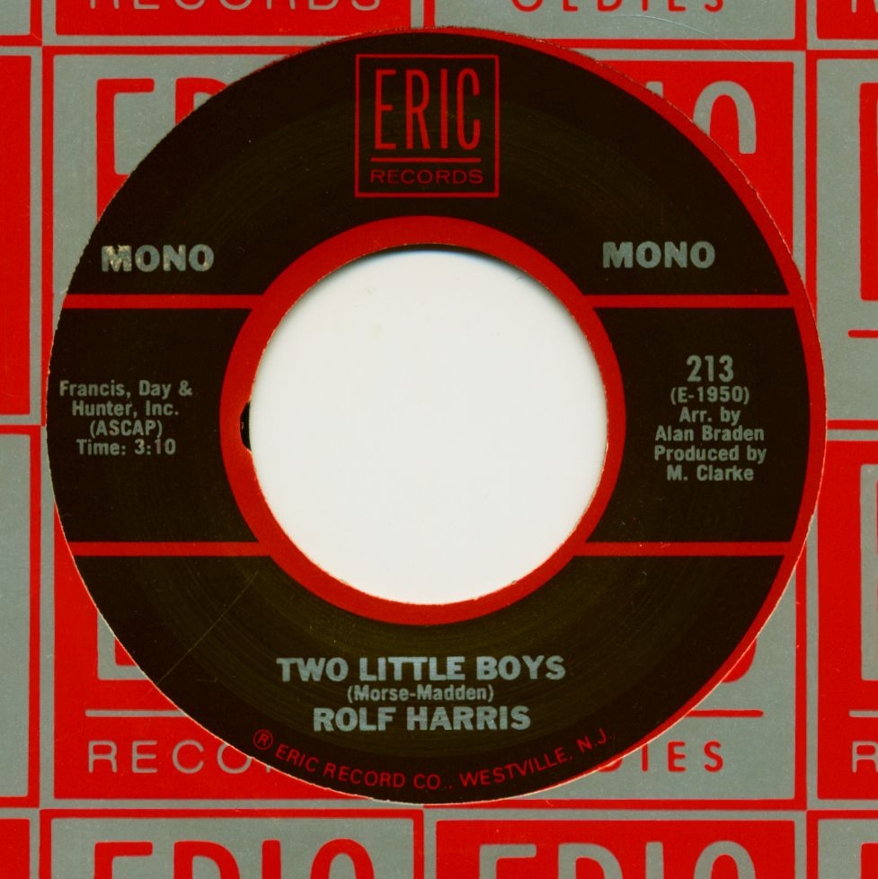 Rolf Harris 7inch Tie Me Kangaroo Down, Sport Two Little Boys (7inch