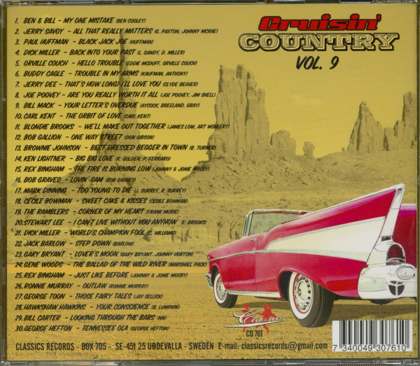 Cruisin' Country Vol.9 (CD)