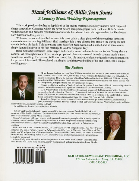 Hank Williams & Billie Jean Jones - A Country Music Wedding Extravaganza