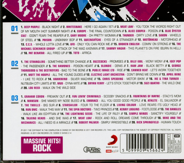 Massive Hits! Rock (3-CD)
