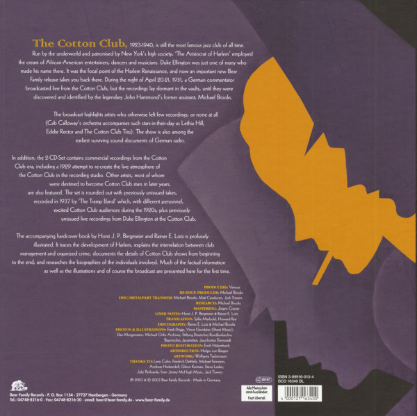 Cotton Club (2-CD Deluxe Box Set)