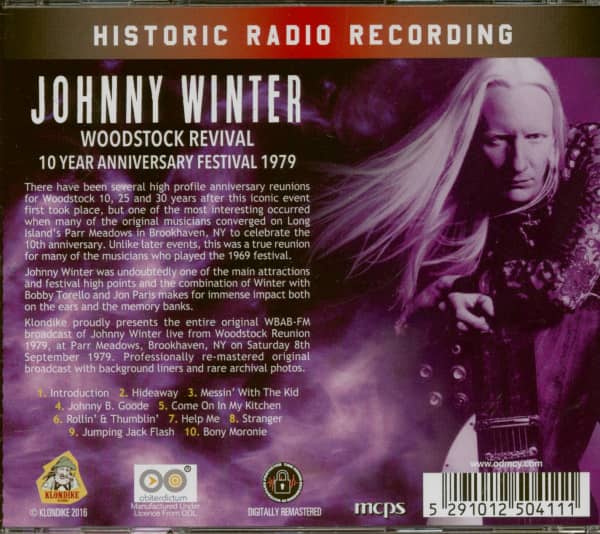 Woodstock Revival - 10 Year Anniversary Festival 1979 (CD)