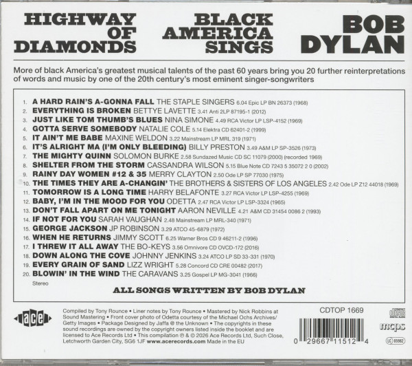 Highway Of Diamonds - Black America Sings Bob Dylan (CD)
