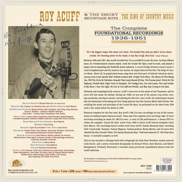 The King Of Country Music, The Foundational Recordings Complete 1936-51 (9-CD & 1-DVD Deluxe Box Set)