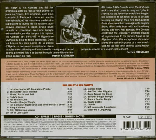 Live In Paris 14-15 Octobre 1958 (CD)