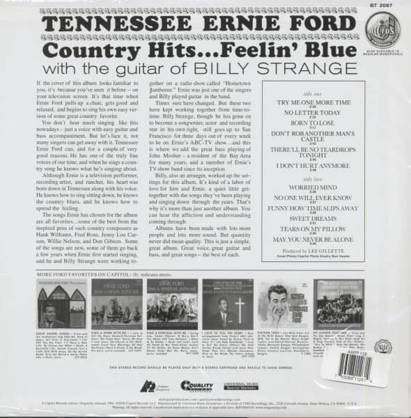 Country Hits...Feelin' Blue (LP, 200g Vinyl, Ltd.)
