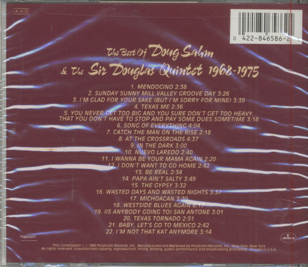 The Best Of Doug Sahm & The Sir Douglas Quintet 1968-1975 (CD)