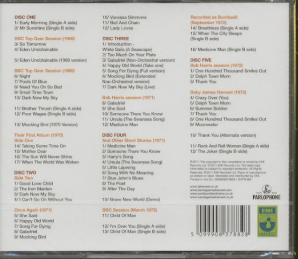 Taking Some Time On - The Parlophone Harvest Years 1968-73 (5-CD)