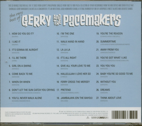 The Very Best Of Gerry And The Pacemakers (CD)