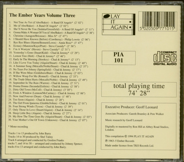 The Ember Years - Volume Three (CD)
