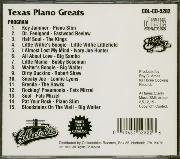 Texas Piano Greats (CD)