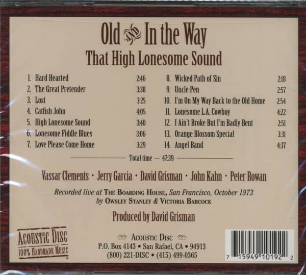Old And In The Way – That High Lonesome Sound (CD)