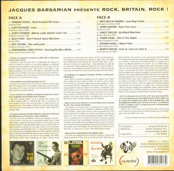 Jacques Barsamian Présente Rock, Britain, Rock! (LP, 10inch)