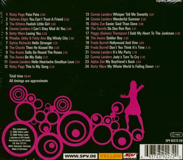 Girls Girls Girls - 60s Rock & Roll (Spar)