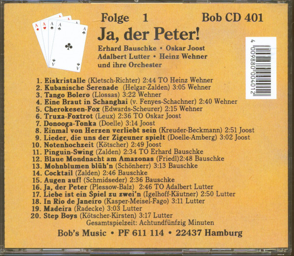 4 Asse Folge 1 - Ja, der Peter! 1936-1939 (CD)