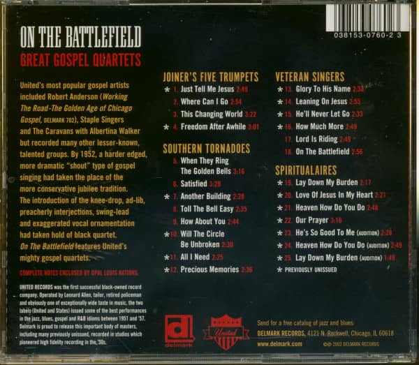 On The Battlefield ... - Great Gospel Quartet