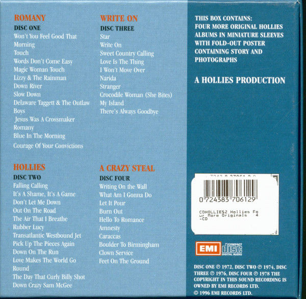 Four More Hollies Originals (4-CD)