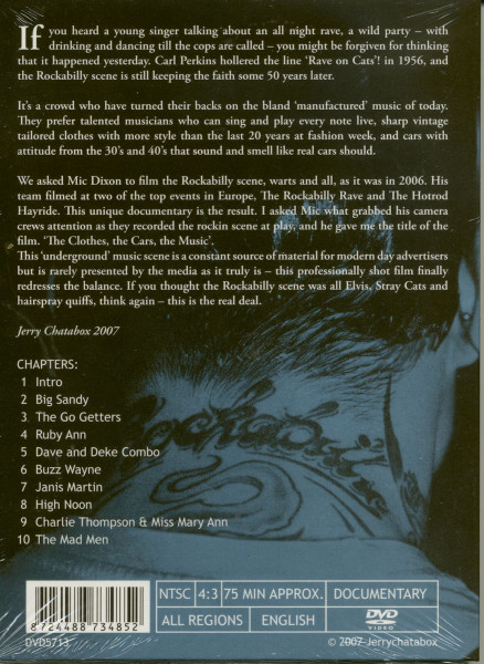 The Clothes The Cars & The Music - Rockabilly Rave Documentary (DVD)