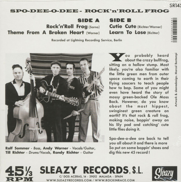 Rock 'n' Roll Frog (7inch, 45rpm, EP, PS, BC)